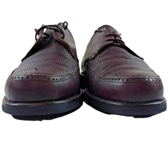 Toschi CIS Equipped Carbonlite Oxfords Dress Shoes Apron Toe Brown Leather - Picture 7 of 12